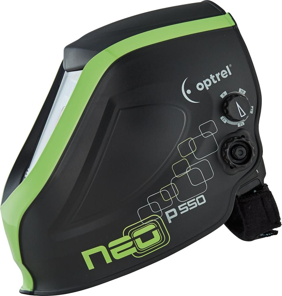 Automatik-Schweißerhelm neo p550, schwarz/grün OPTREL