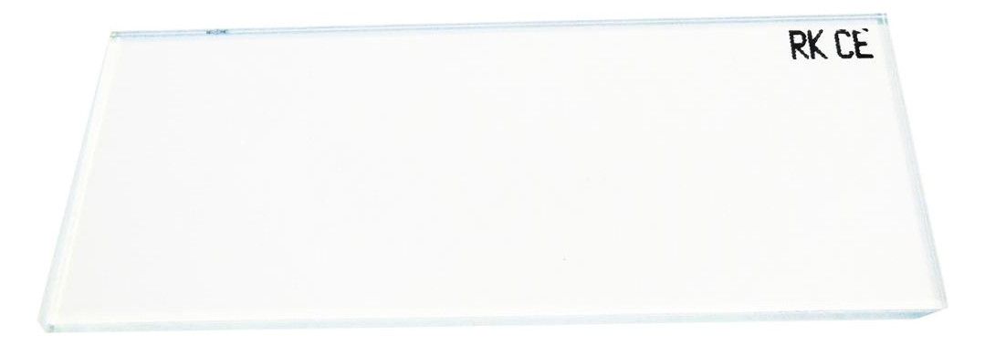 Vorsatzglas, klar mit DIN-Stempelung