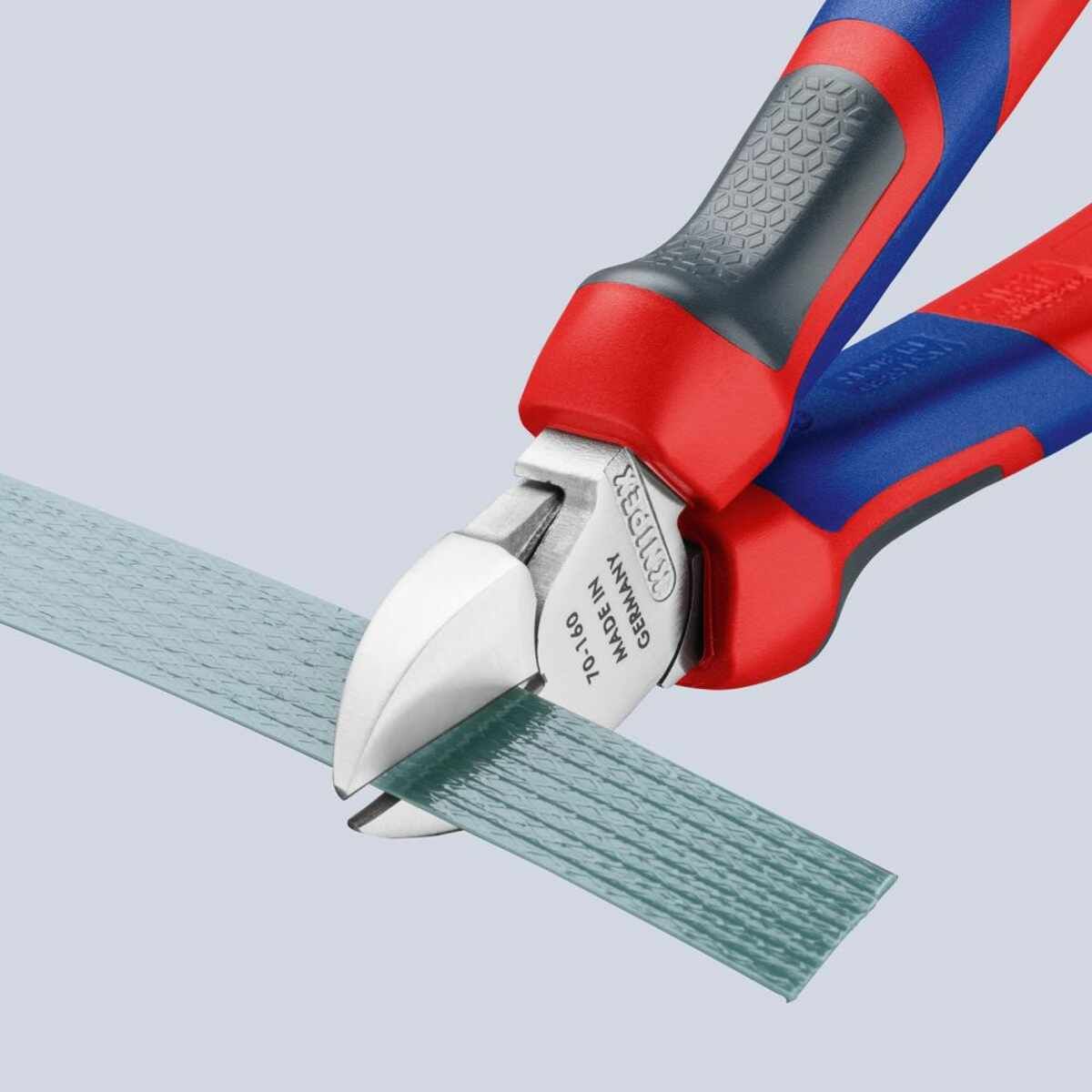 Seitenschneider verchromtmit Mehrkomponenten-Griffen 160mm KNIPEX