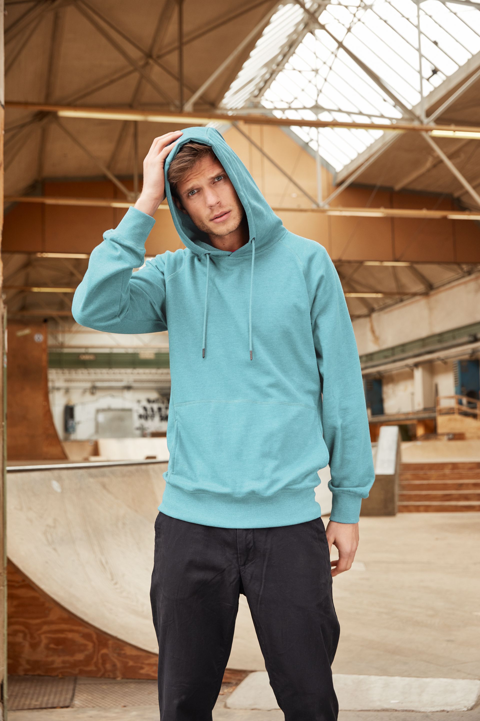 James & Nicholson 8024 Herren-Sweatshirt, Weiß, Gr. 3XL