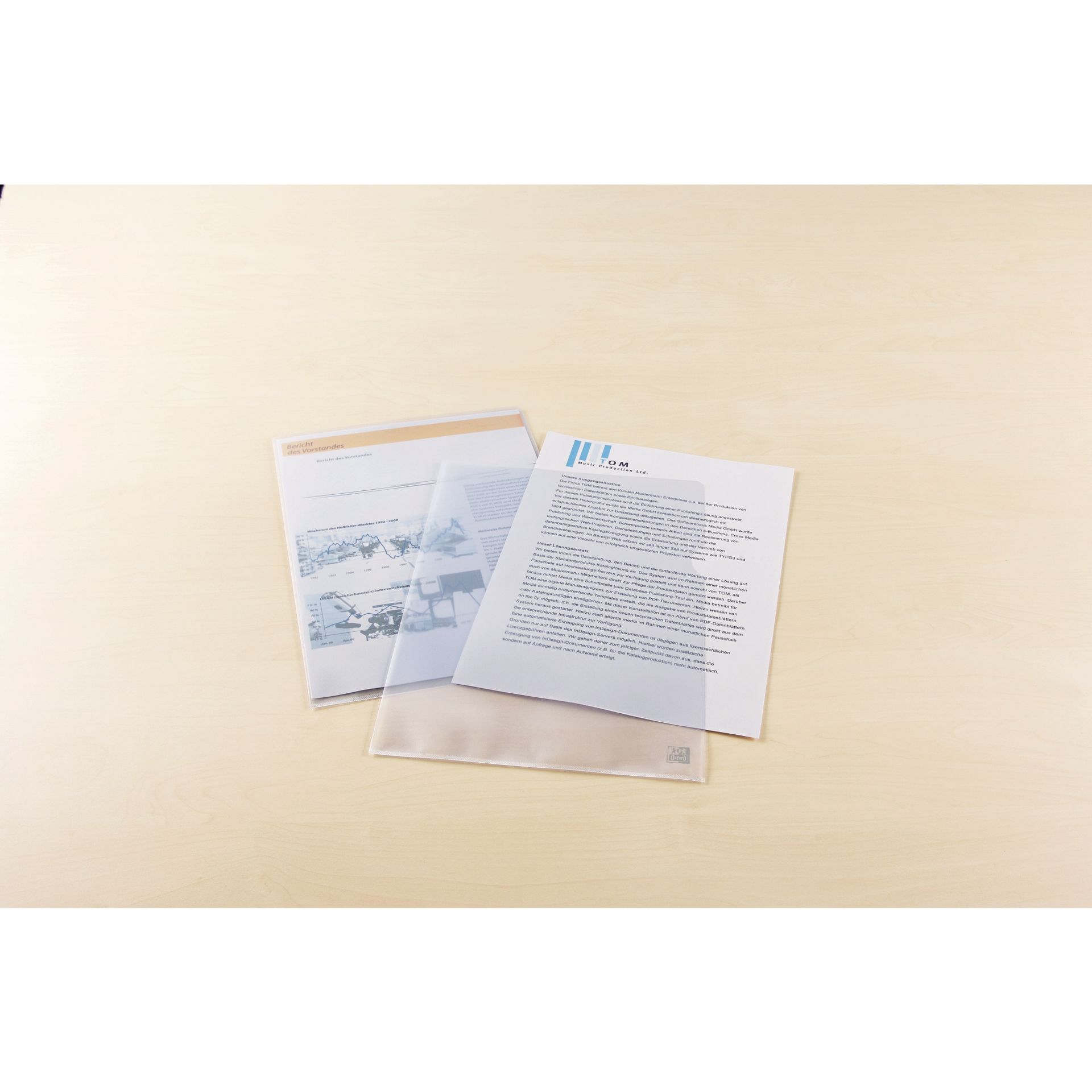 Sichthülle genarbt PP 100 St./Pack.