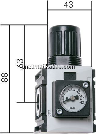 FUTURA Druckregler, G 1/4", 0,5 - 8bar, Baureihe 0