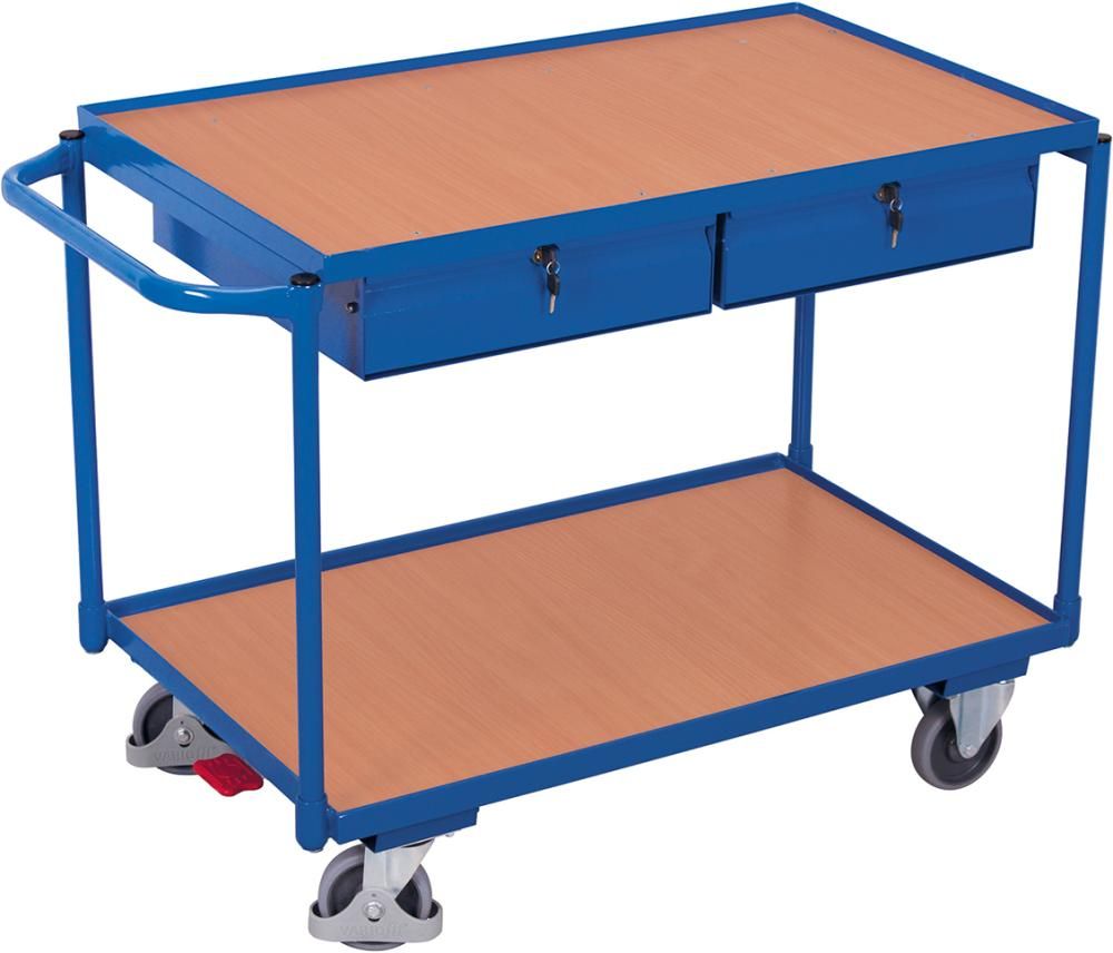 Tischwagen 985x590 2 Schubl.Griff waag. VarioFit