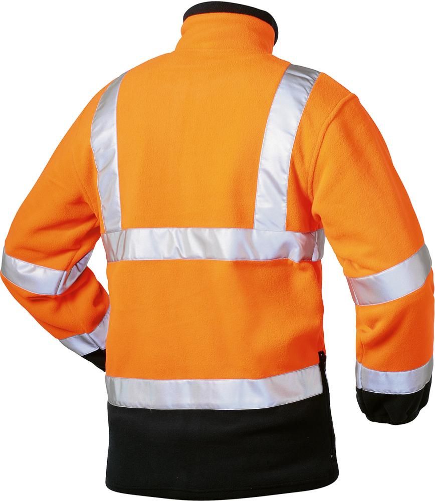 Warn-Fleecejacke BenediktGr. 2XL, orange/marine