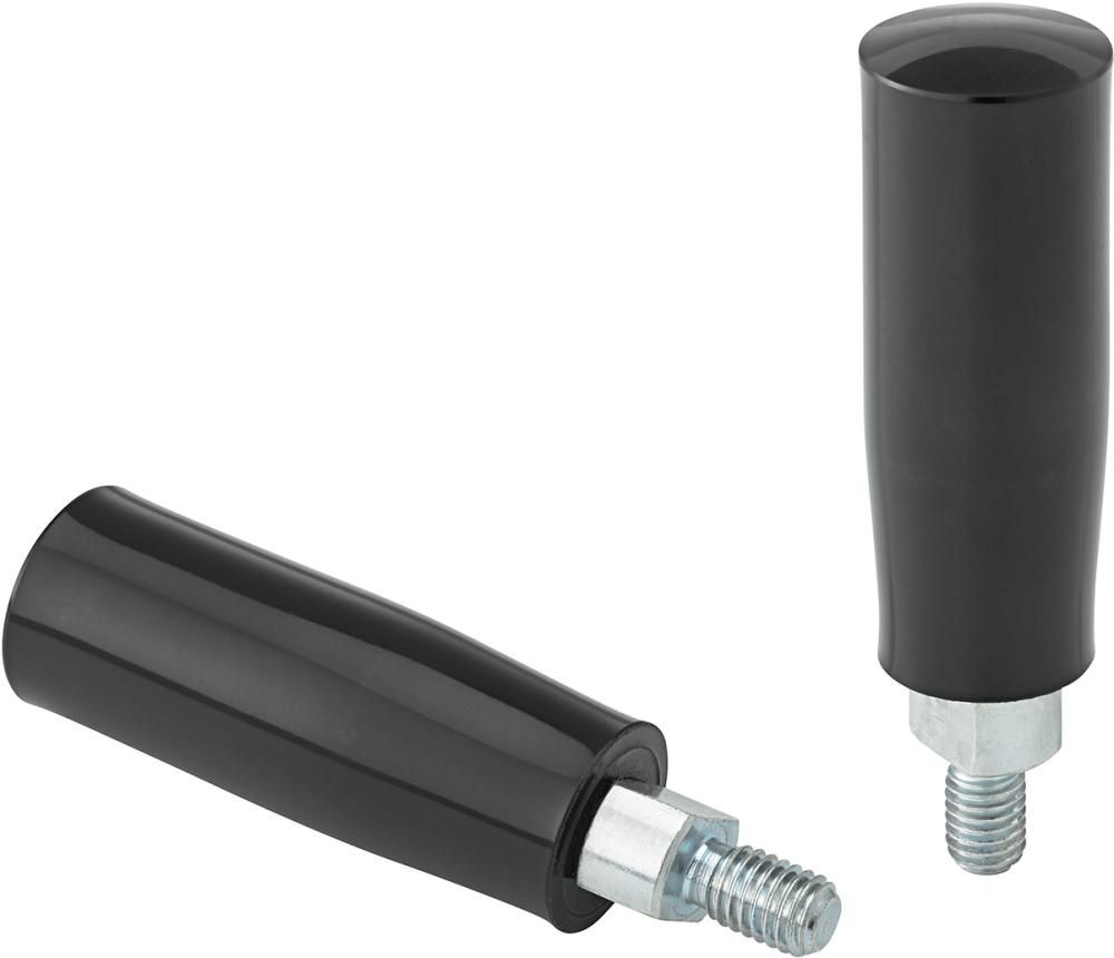 Zylindergriff 0612 Duroplast, 0612, 23mm M 8x12, drehbar, Inhalt: 2 Stück FORTIS