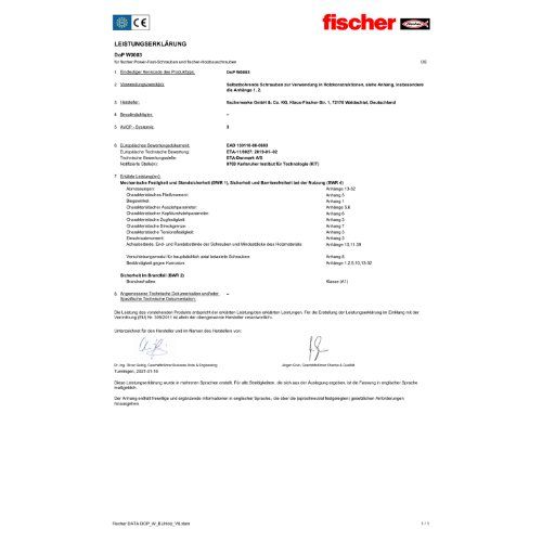 Holzfassadens. FFSII 4,5x40 SK TX A2 300