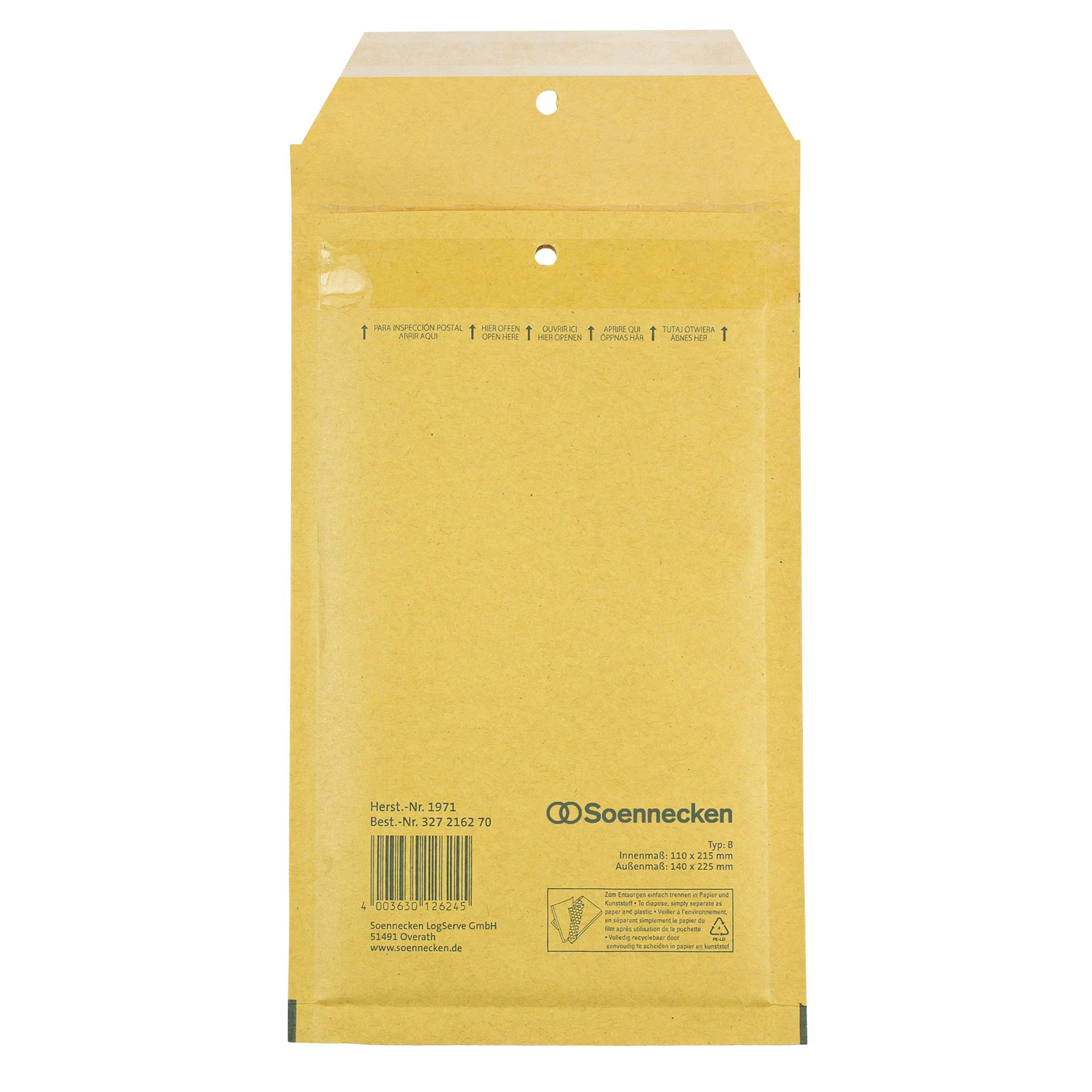 Luftpolstertasche B/00 110x215mm hk br 200St
