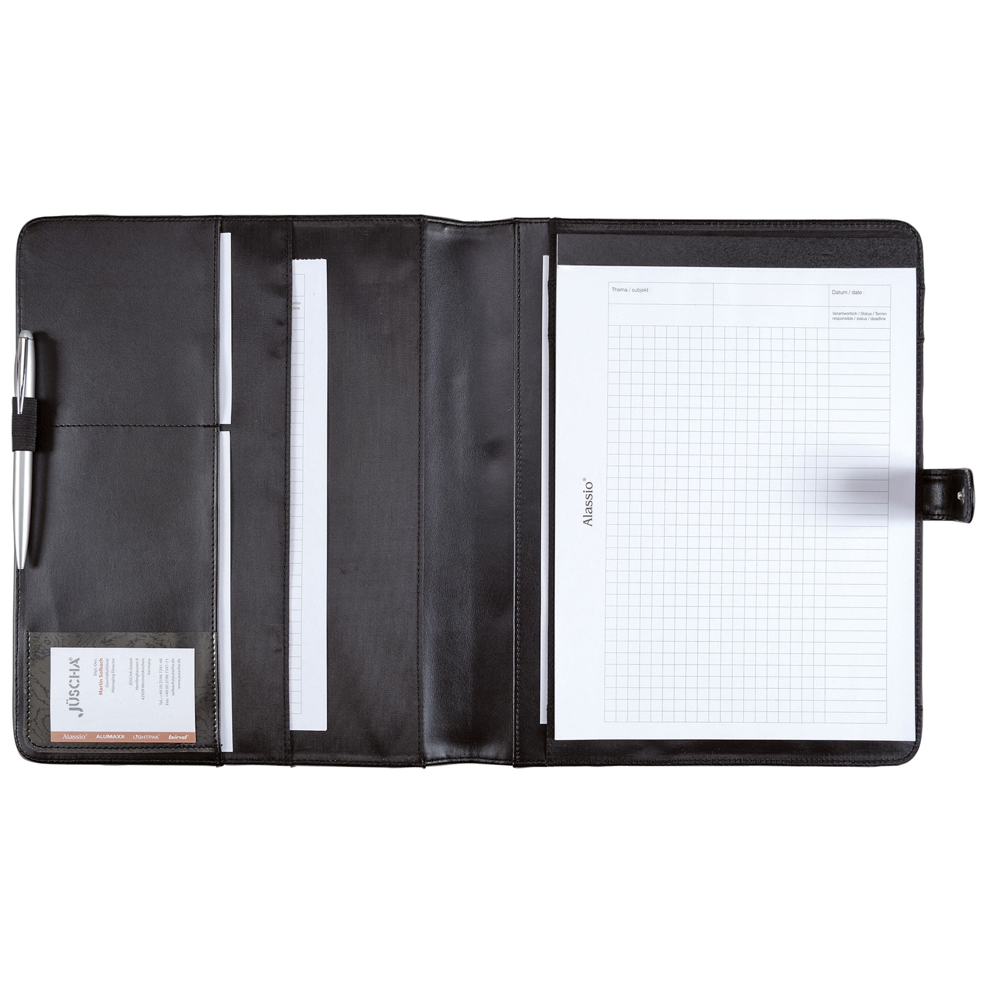 Schreibmappe FANO   26x32,2x2cm sw
