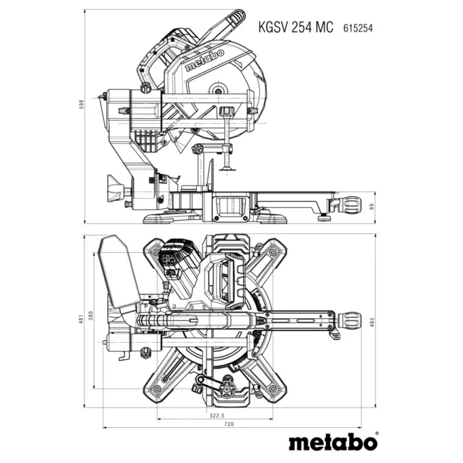 Metabo Kappsäge KGSV 254 MC