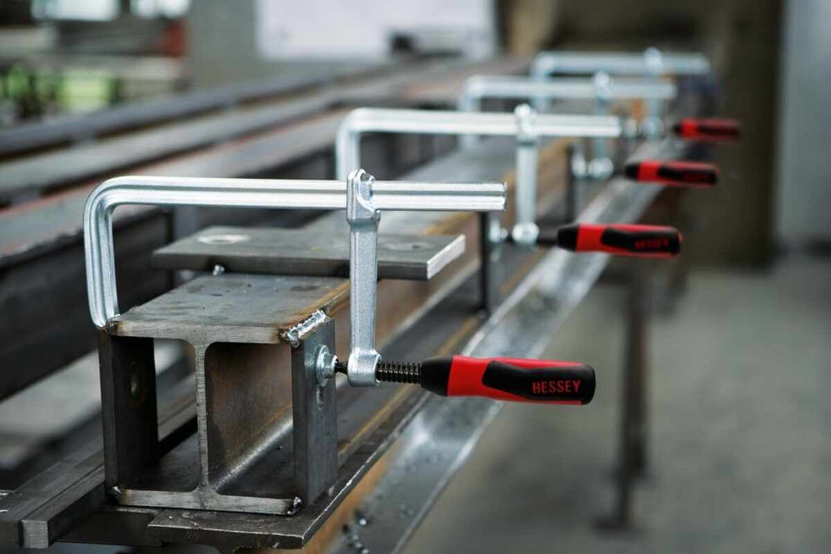 Original BESSEY Ganzstahl-Schraubzwinge GZ mit 2-Komponenten-Kunststoffgriff