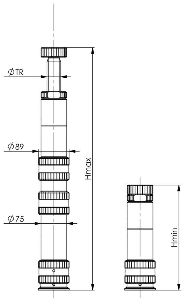 Schraubbock, modular 6425-706mm AMF