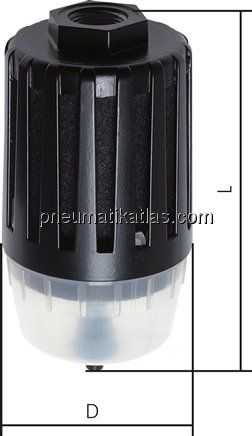 Feinfilter-Schalldämpfer G 1/2"