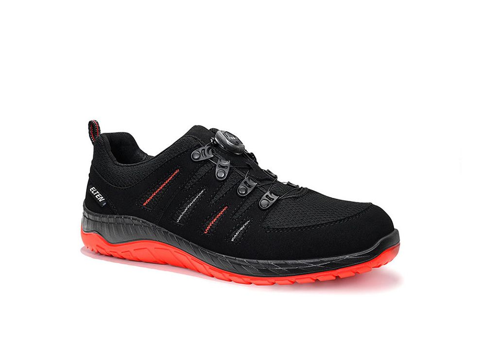 Sicherheitshalbschuh MADDOX BOA® black-red Low ESD S3S, Gr. 35