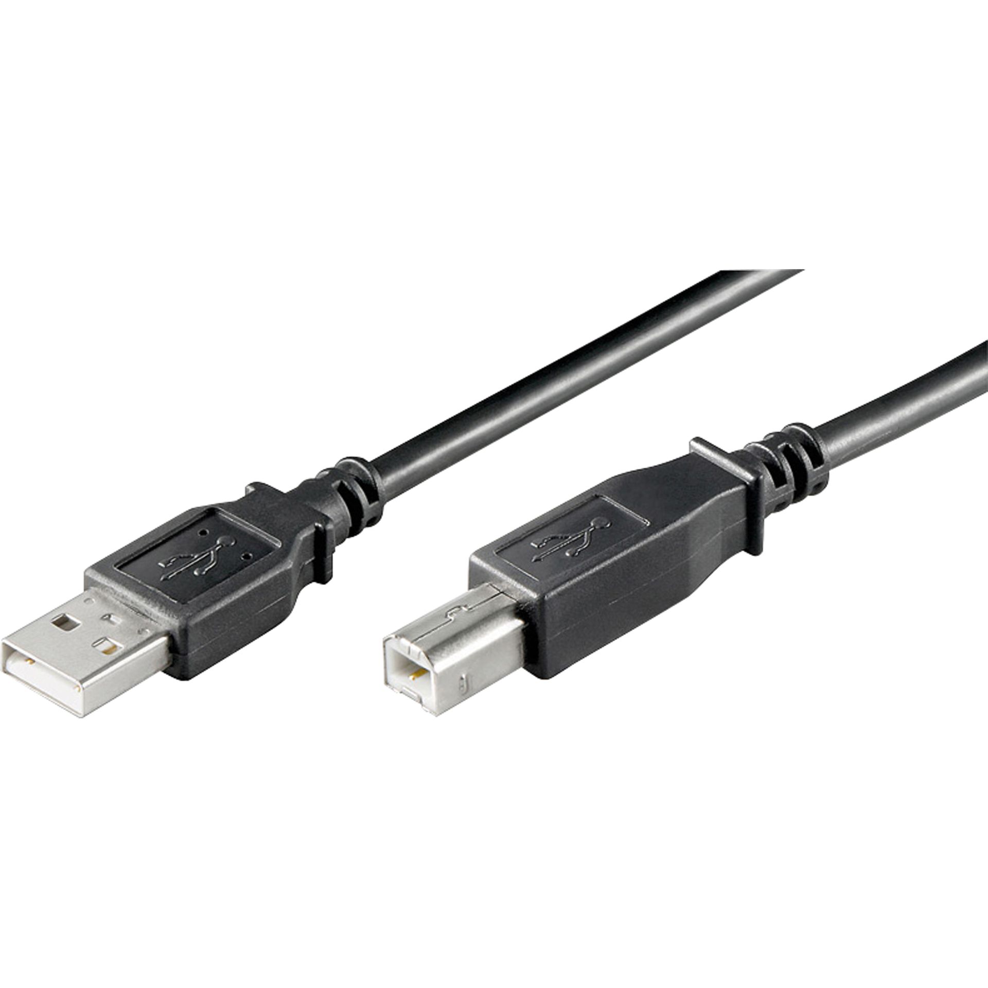 USB Kabel USB 2.0 1,8m A/B-Stecker schwarz