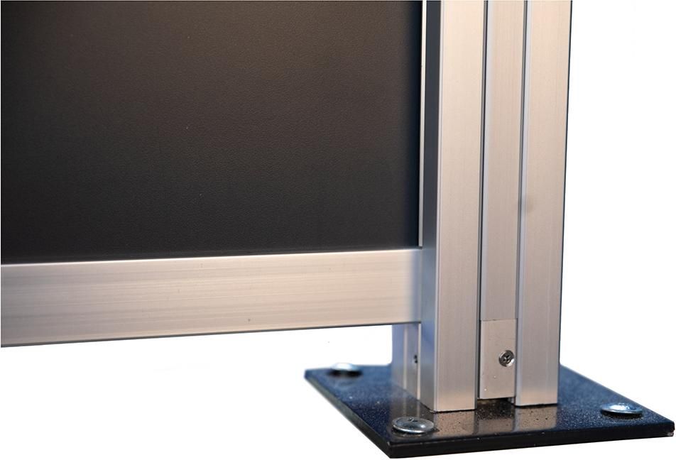 Pfostenträger für Steckzaun-Pfosten ANTHRAZIT, 150 x 150 x 230 mm #NO50