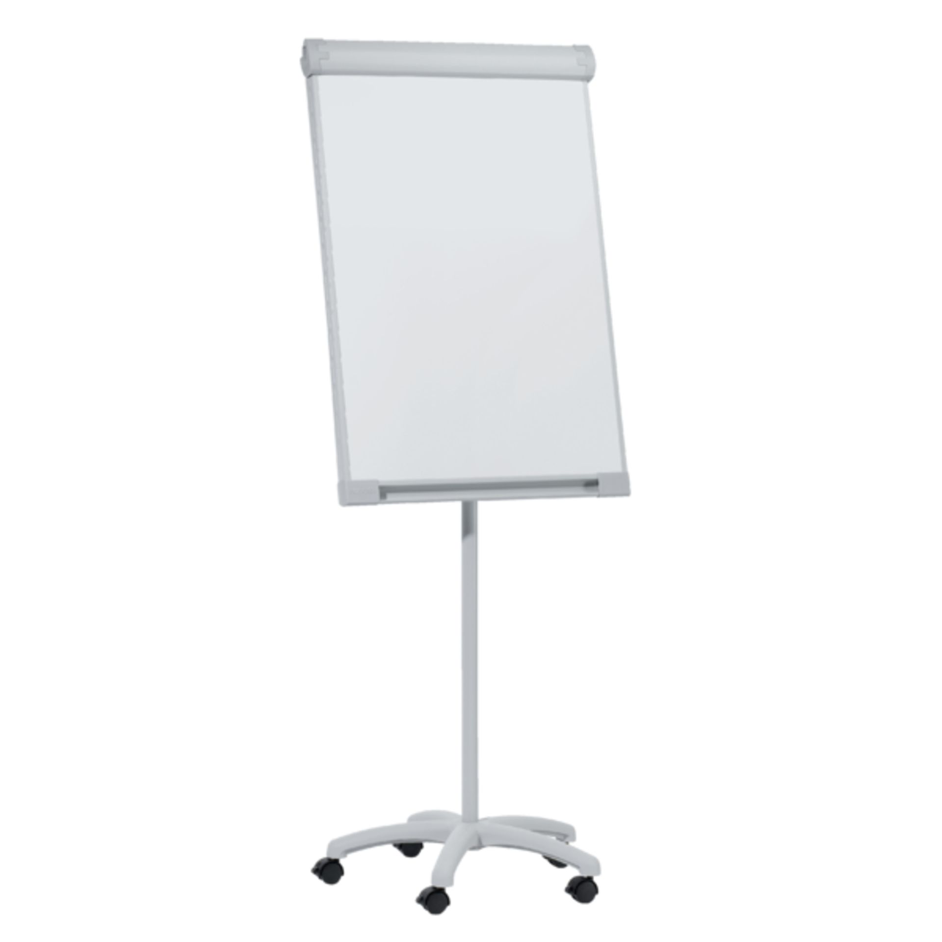 Flipchart Mobil 67x95cm Sternfuß hellgrau