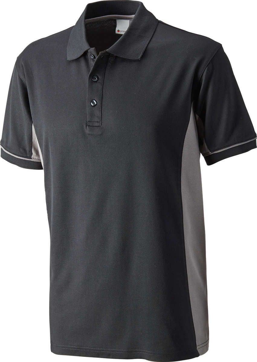 Poloshirt Function Cont. schwarz/grau Gr.2XL