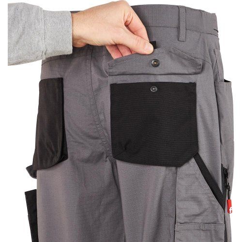 H-Bermuda Performance grau/schwarz Gr. 52 FORTIS