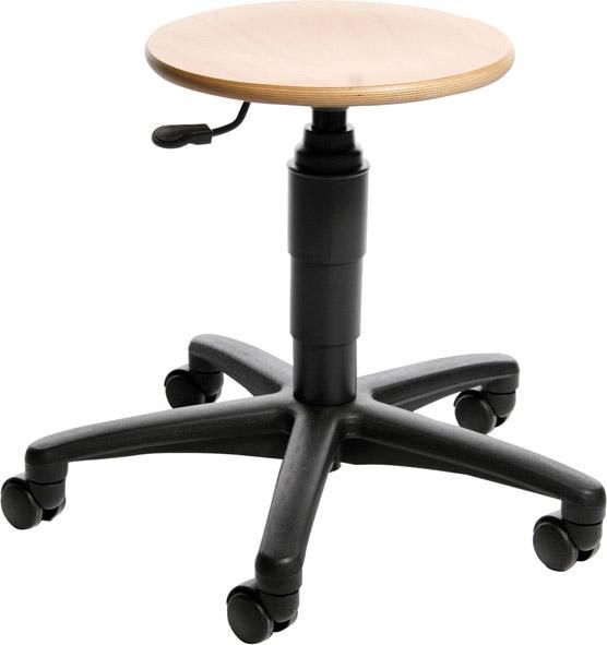 Drehhocker TEC 60 Holz Rundsitz Sitzhöhe