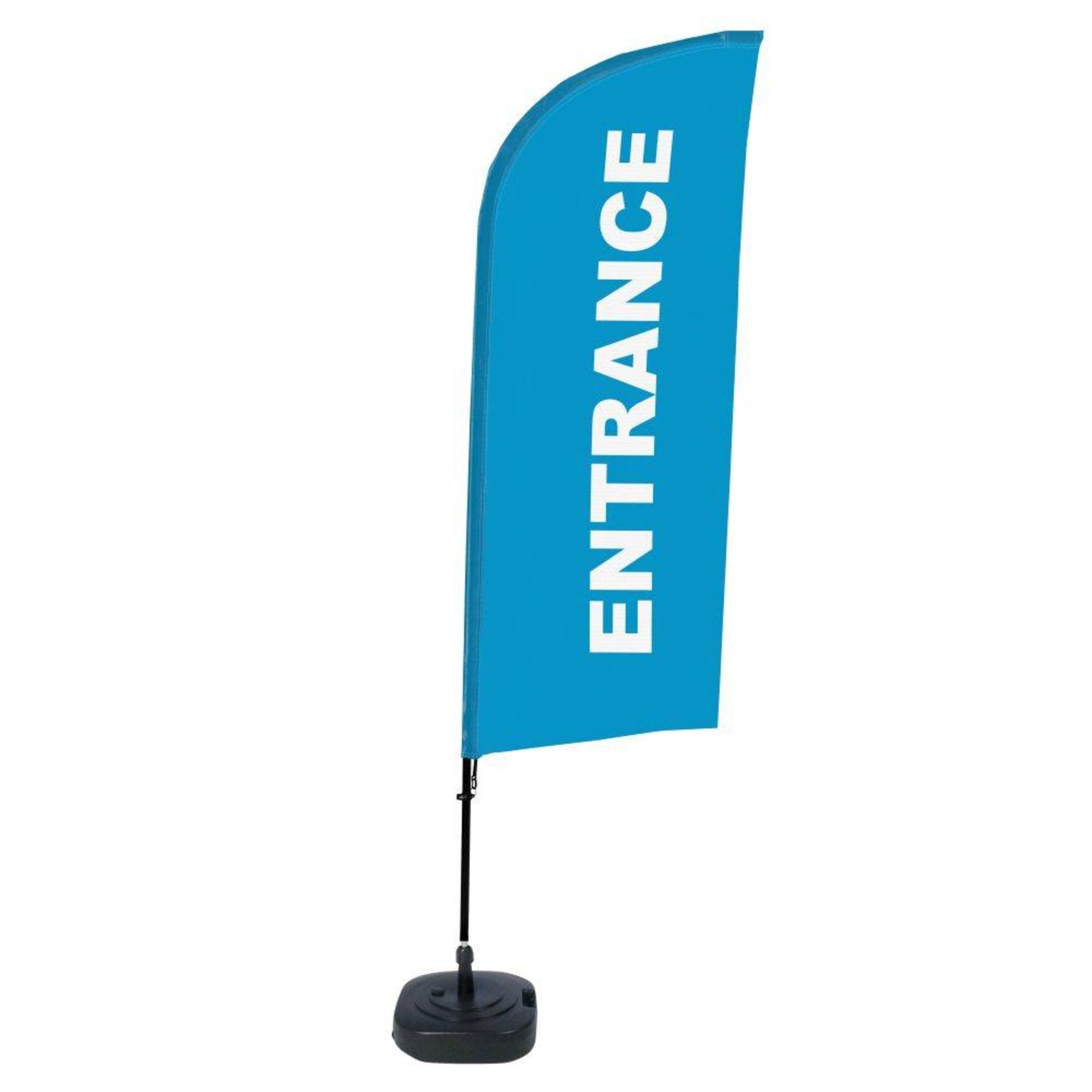 Beachflag Eingang bl englisch