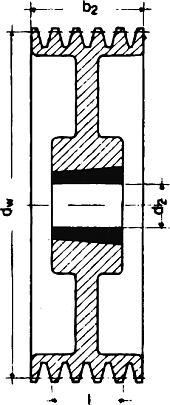Keilrillenscheibe SPB/17, 10-rill., 315 mm, Taper-Buchse 3535