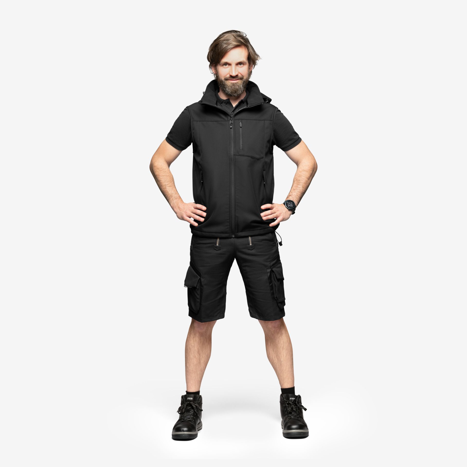 FHB Zunftshort SASCHA schwarz - Gr. 48