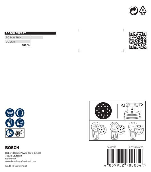 BOSCH Folienschleifscheibe
