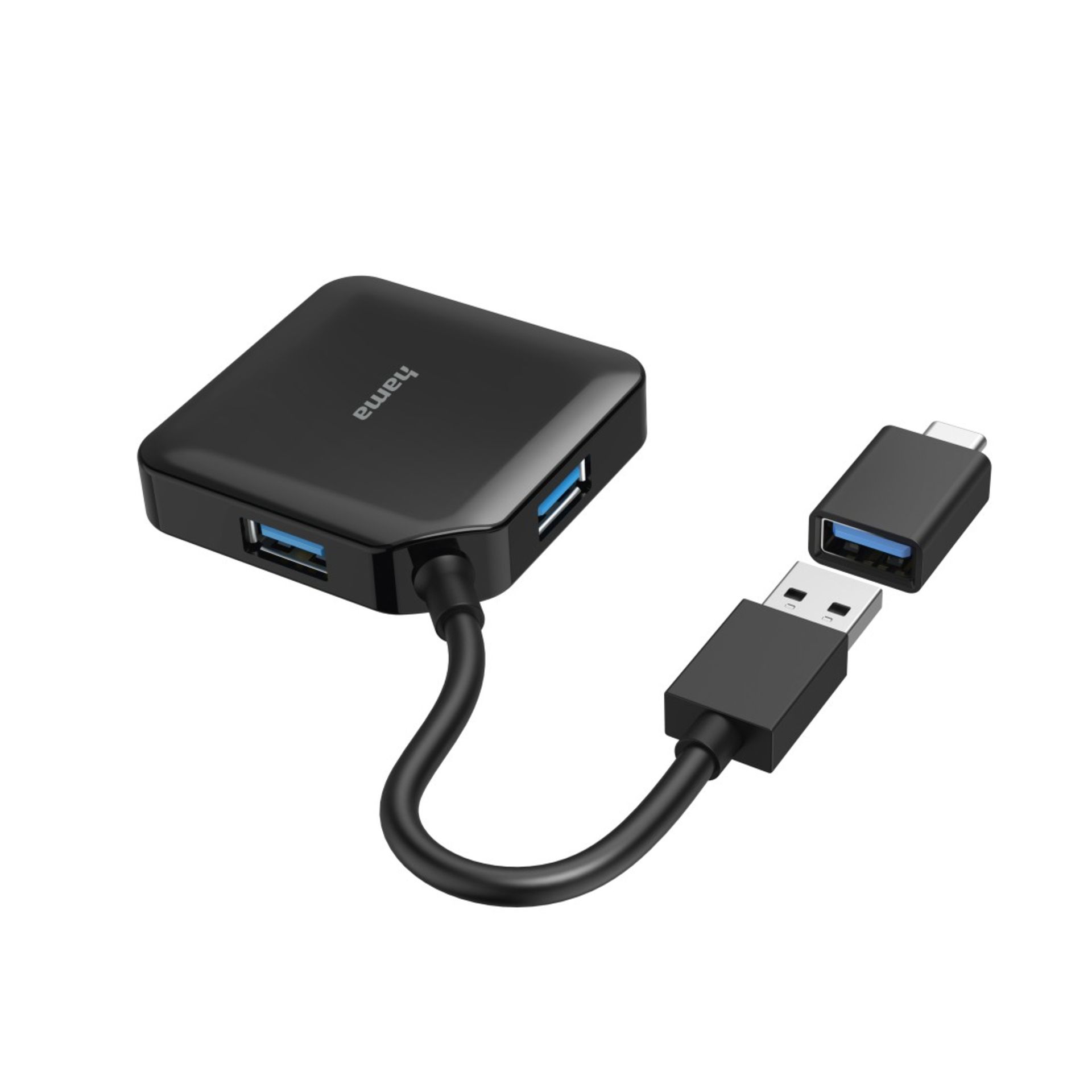 USB-Hub 4Ports inkl. USB-C Adapter