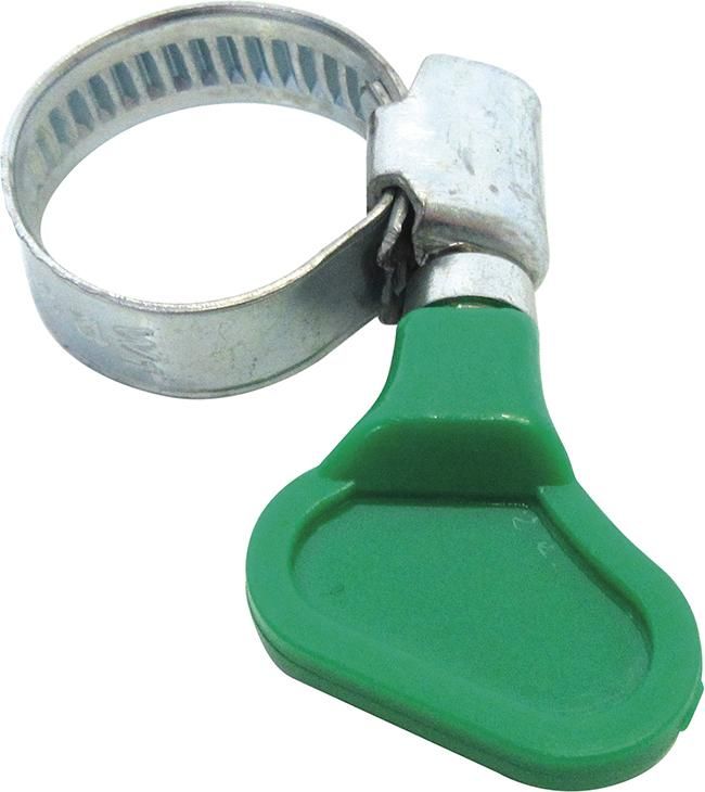Schlauchklemmen 2Stk.3/4"12-20mm m.Kst.Flügelm. grün,comfort grün,comfort