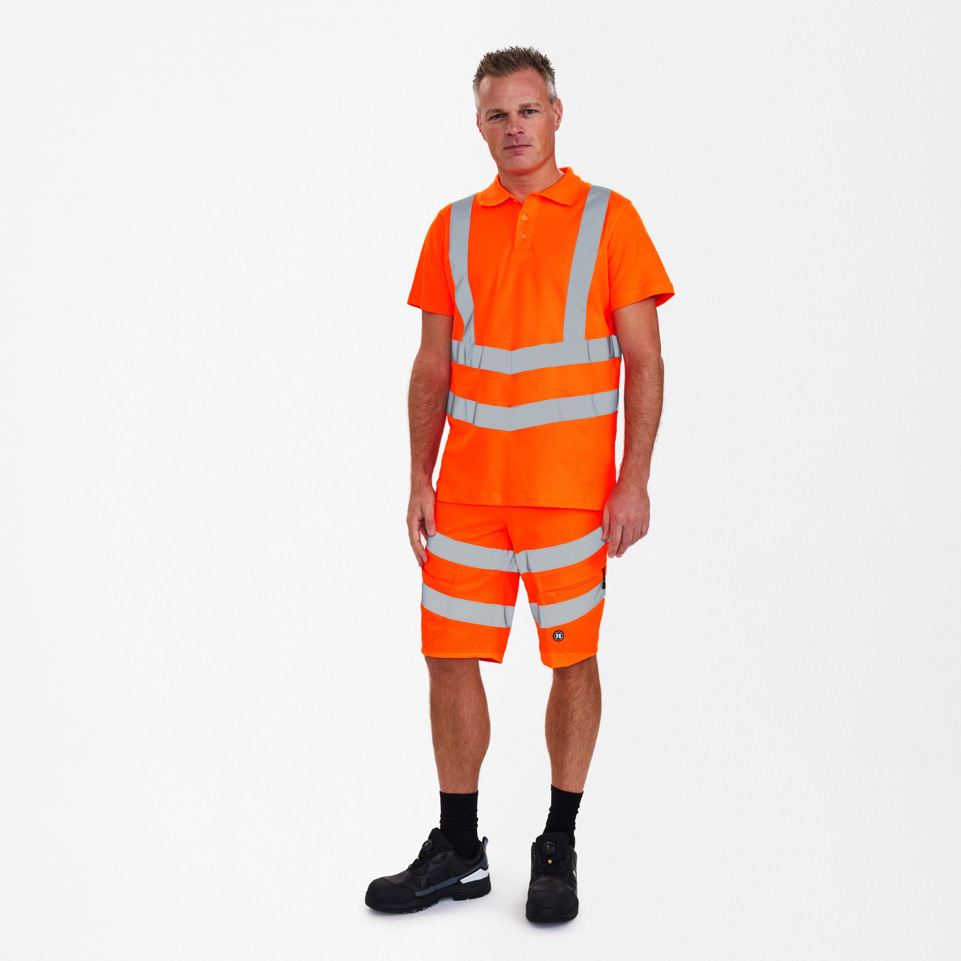 Safety Poloshirt Hi-vis Orange, Gr. L