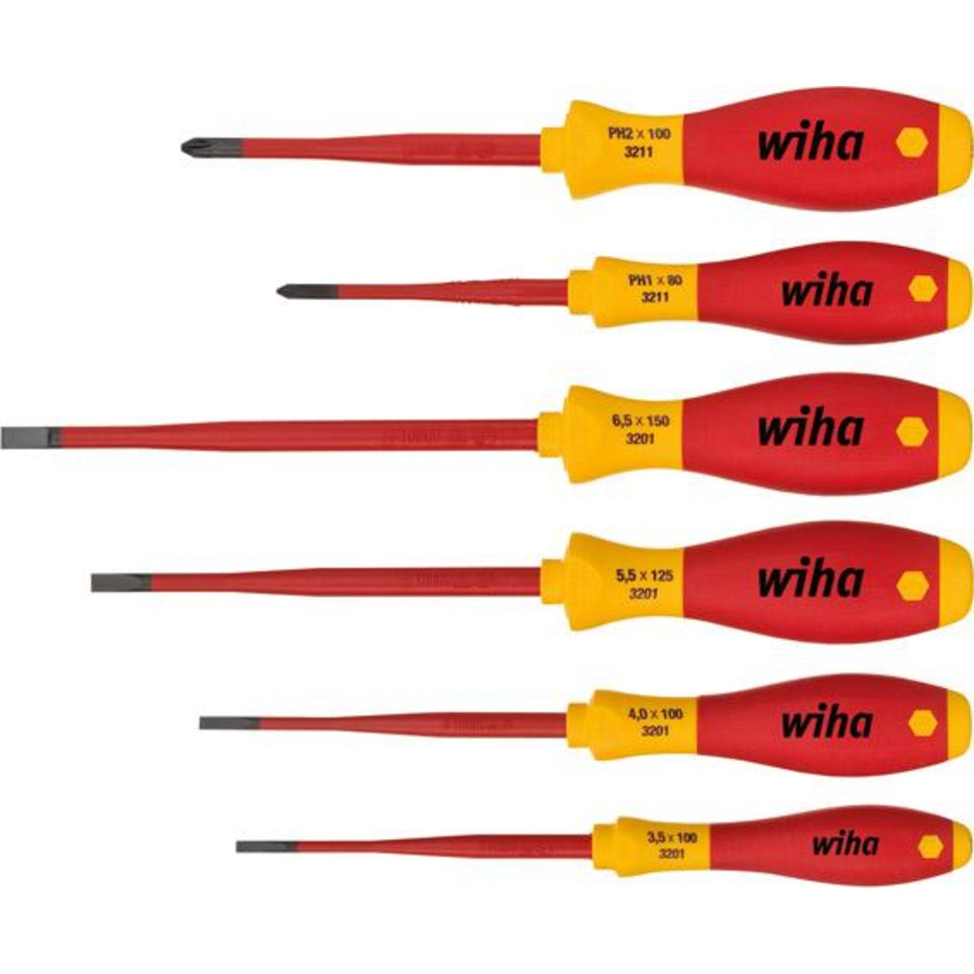 Wiha Schraubendreher-Satz VDE 6tlg. slimFix PH