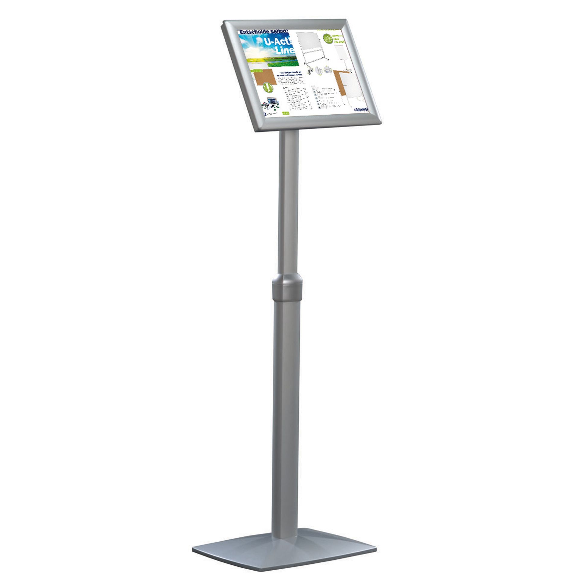 Infodisplay Universal 42x86,5x30vm Aluminium si