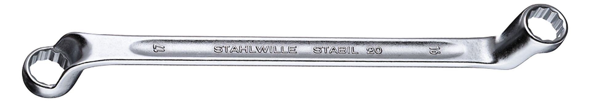 STAHLWILLE Doppelringschlüssel, tief gekröpft