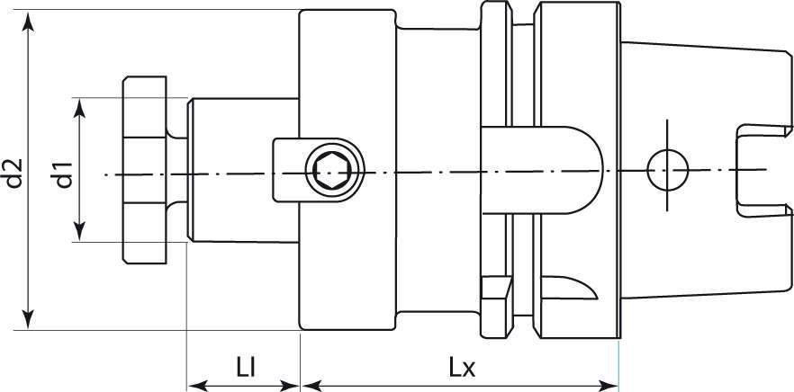 Aufsteckfräserdorn DIN69893A HSK-A63 22x100 mm FORTIS