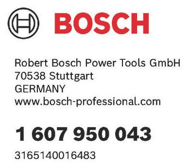 BOSCH Zweilochschlüssel, gerade