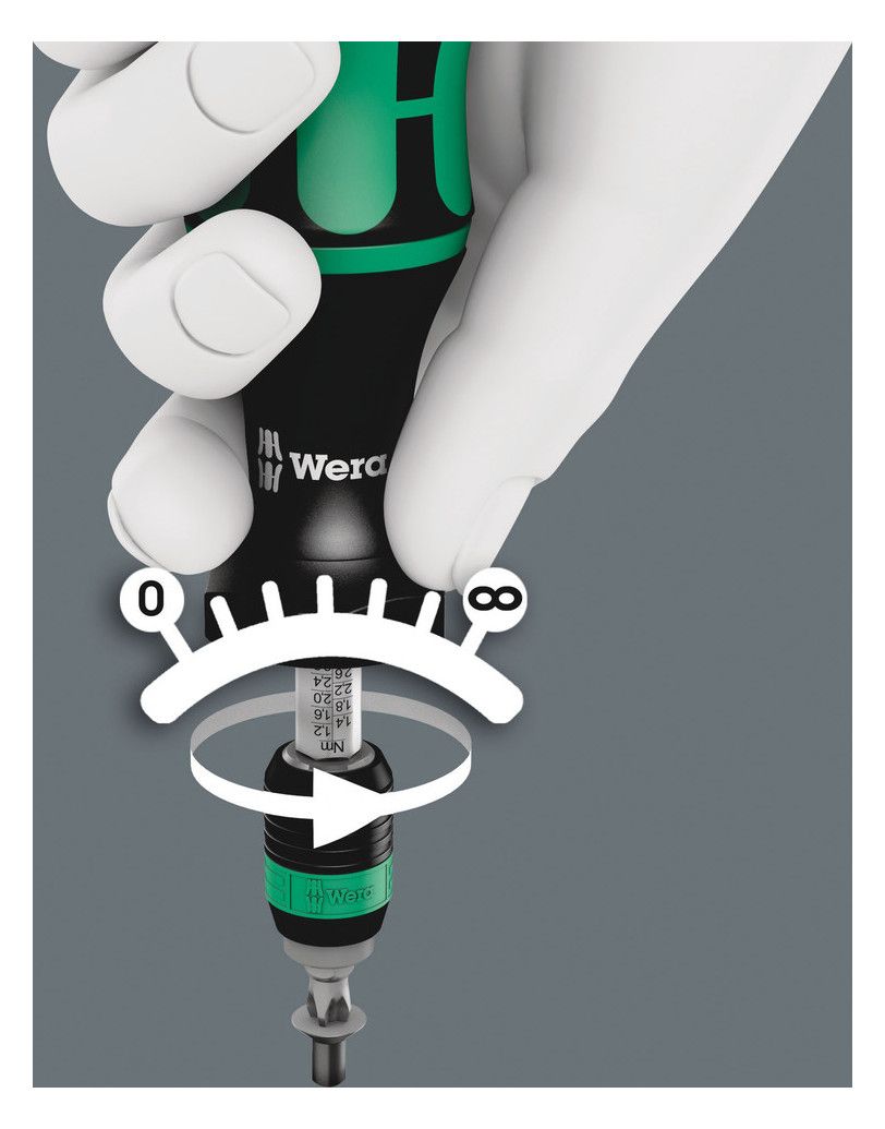 WERA Drehmomentschraubendreher, 1/4"