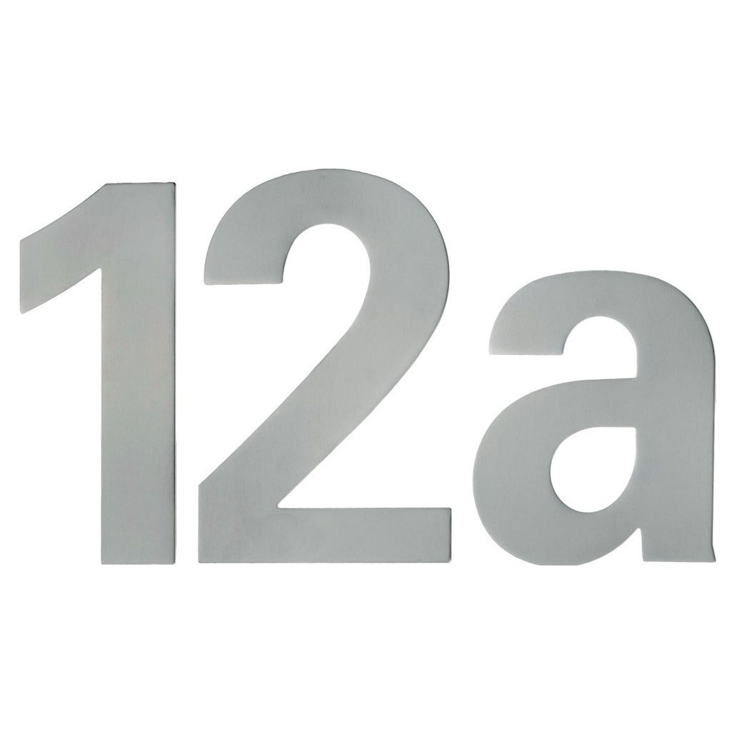 FORMAT Hausnummer "0" inkl. Dübel und Schrauben