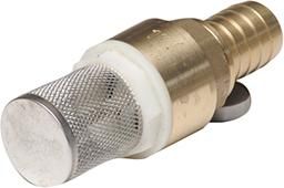 Fuß-Rückschl.-Zw.-ventil 1 1/4"m.Saugkorb u.Tülle