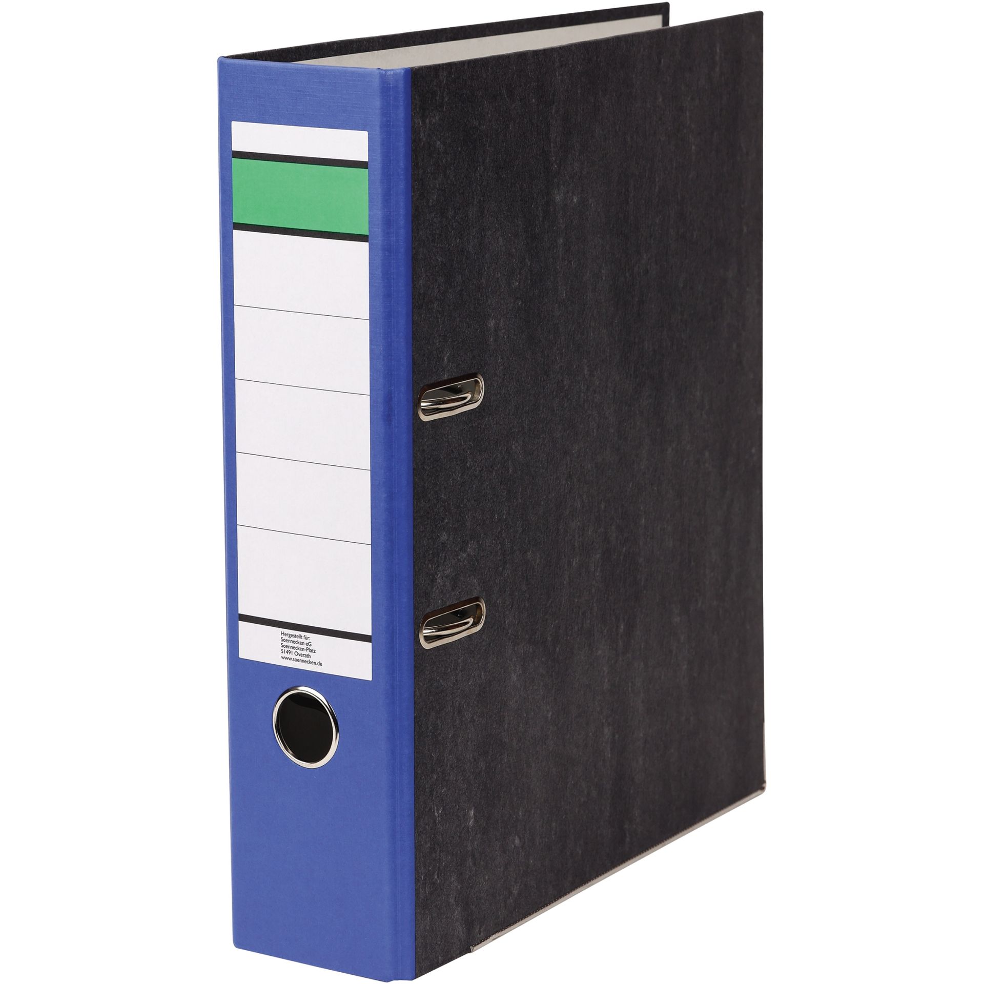 Ordner A4 80mm RC Pappe blau