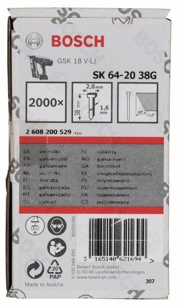 Bosch Senkkopf-Stift SK64 20G