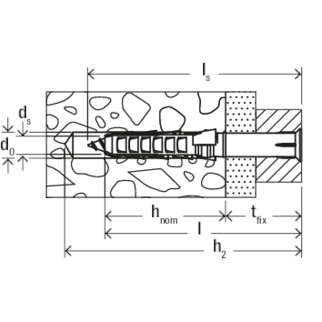 Fischer Dübel SXR6X60 VE100