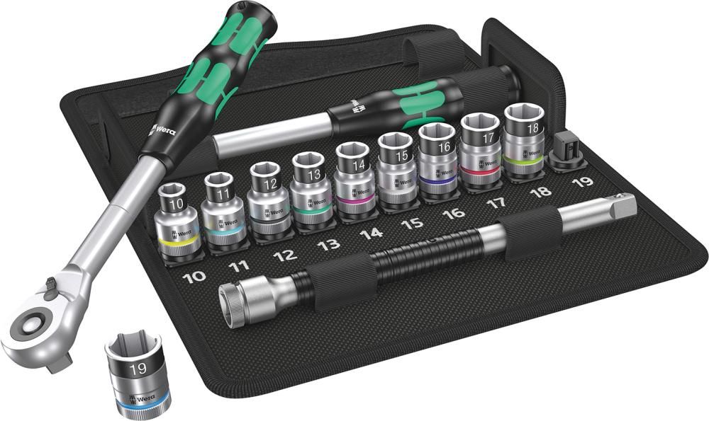 Wera Steckschlüssel-Garnitur 1/2" ZYKLOP Hybrid