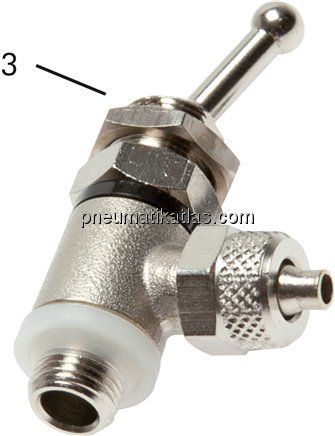 Kipphebelventil 2/2-Wege, 6 x 4 mm (außen x innen)-G 1/8" (AG)