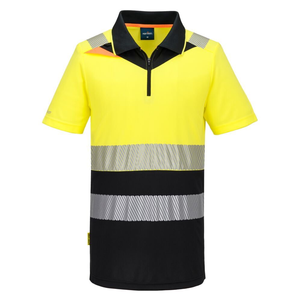 Portwest DX4 Warnschutz-Polo-Shirt Kl. 1, Gelb, Gr. S