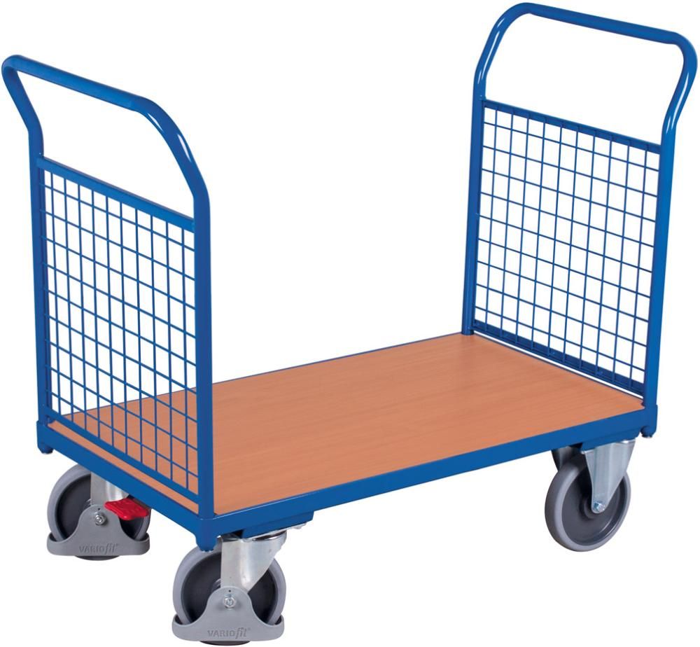 Doppel-Stirnwandwagen 400 kg 850x500 mm Draht VarioFit