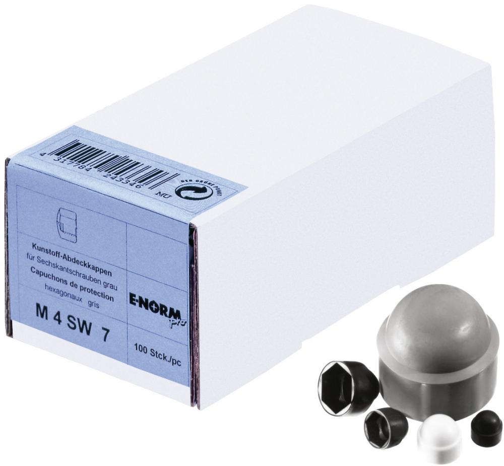 Abdeckkappe für M 6 SW10 schwarz E-NORMpro Polyethylen