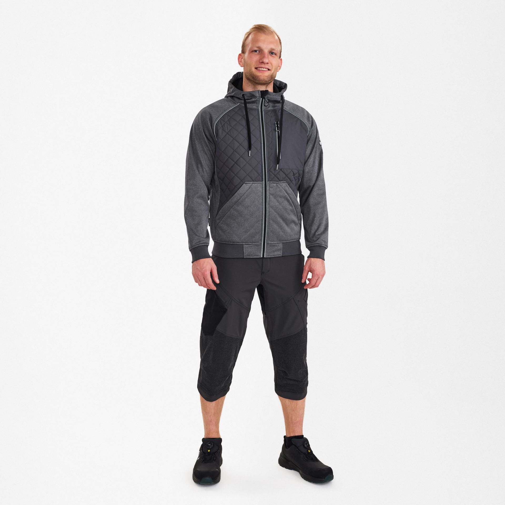 X-treme Softshelljacke mit Kapuze Anthrazit Grau, Gr. L