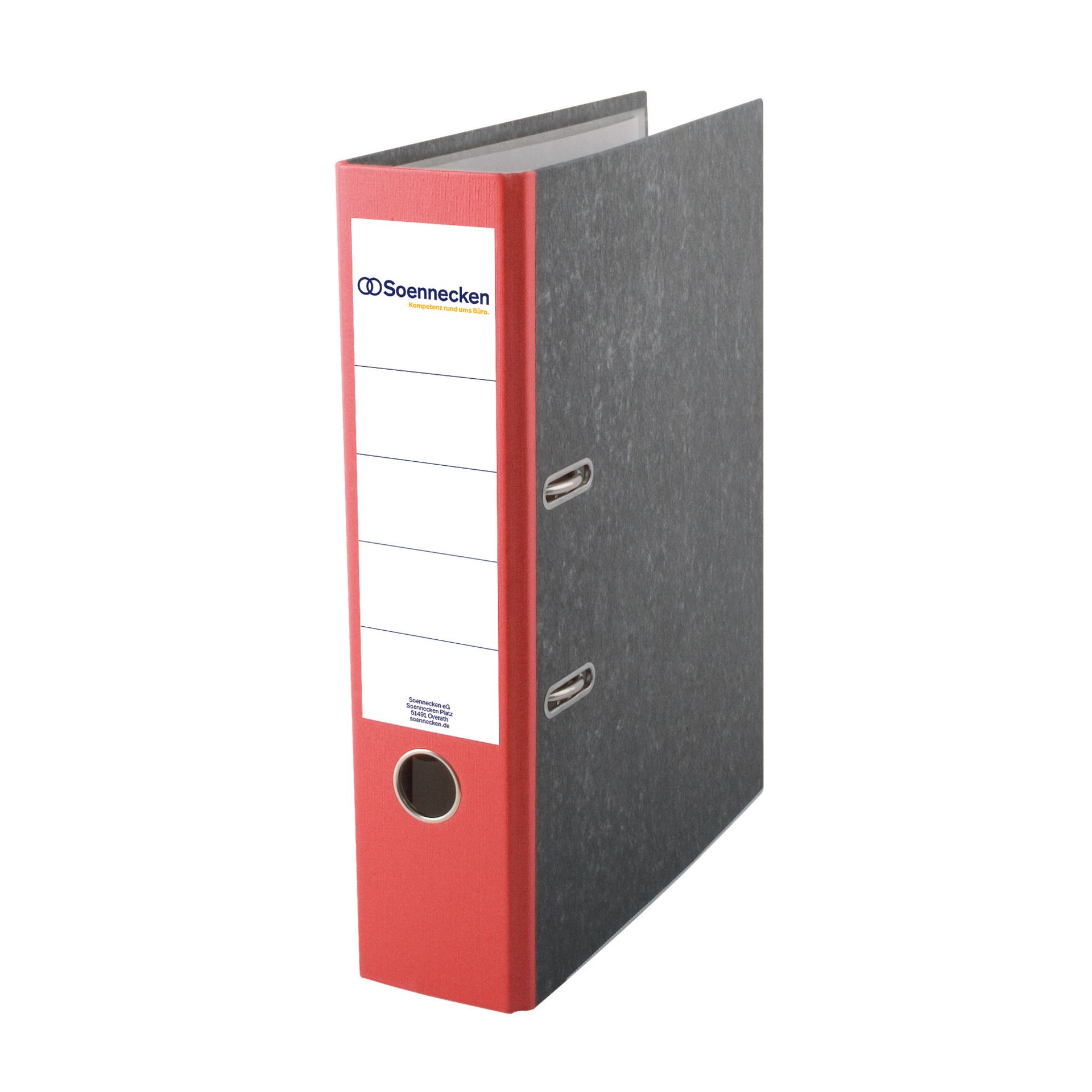 Ordner DIN A4 80mm Pappe rot