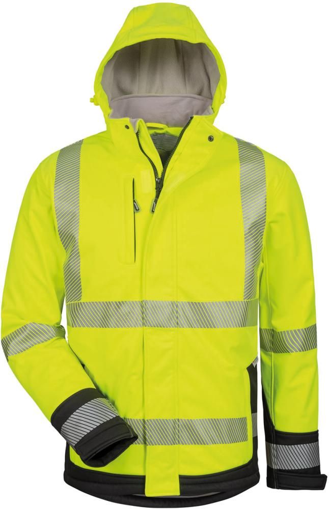 Warnjacke Melvin,Softsh. Gr.2XL, gelb/schwarz