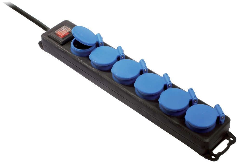 6-fach Verteilersteckdose